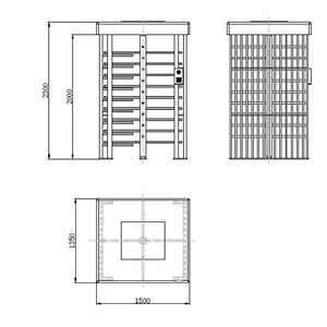 Wholesale Price Access Control Automatic Bi-Directional Passage Full Height Turnstile Price For Access Control