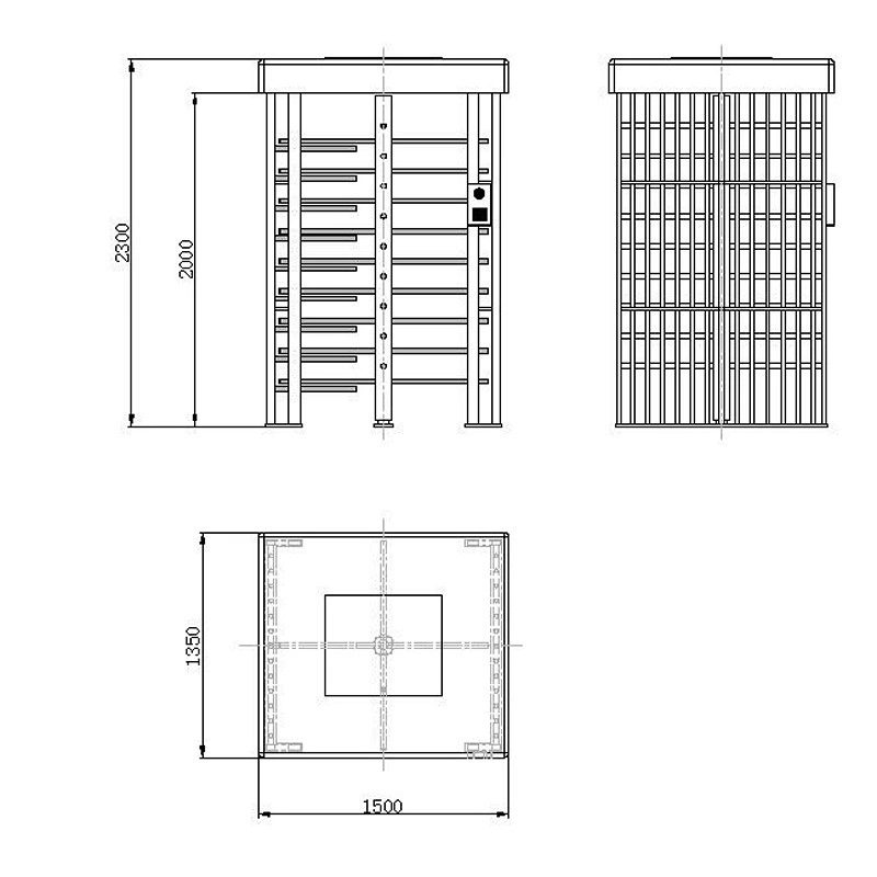 Wholesale Price Access Control Automatic Bi-Directional Passage Full Height Turnstile Price For Access Control