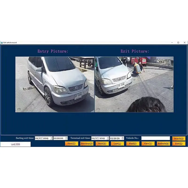 Thai Language LPR Camera License Plate Recognition System with Smart Car Parking System for Thailand
