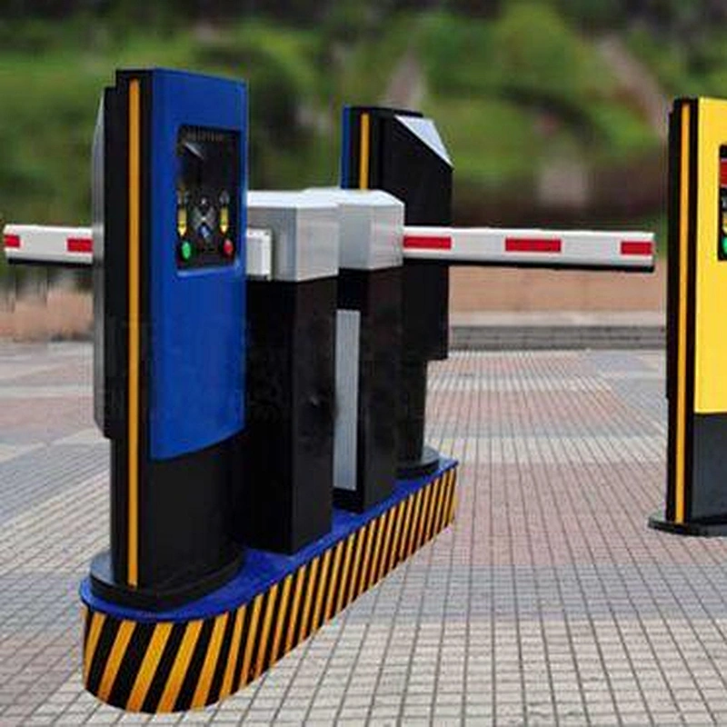 Automatic barrier gate system with card reader access barrier gate