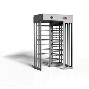 RFID card integrated motorised 304 stainless steel full height high entry exit turnstile