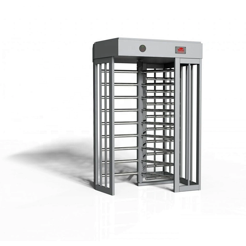 RFID card integrated motorised 304 stainless steel full height high entry exit turnstile