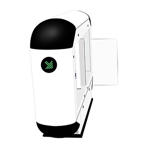 RFID swing gate barrier access control swing turnstile with QR Code Reader