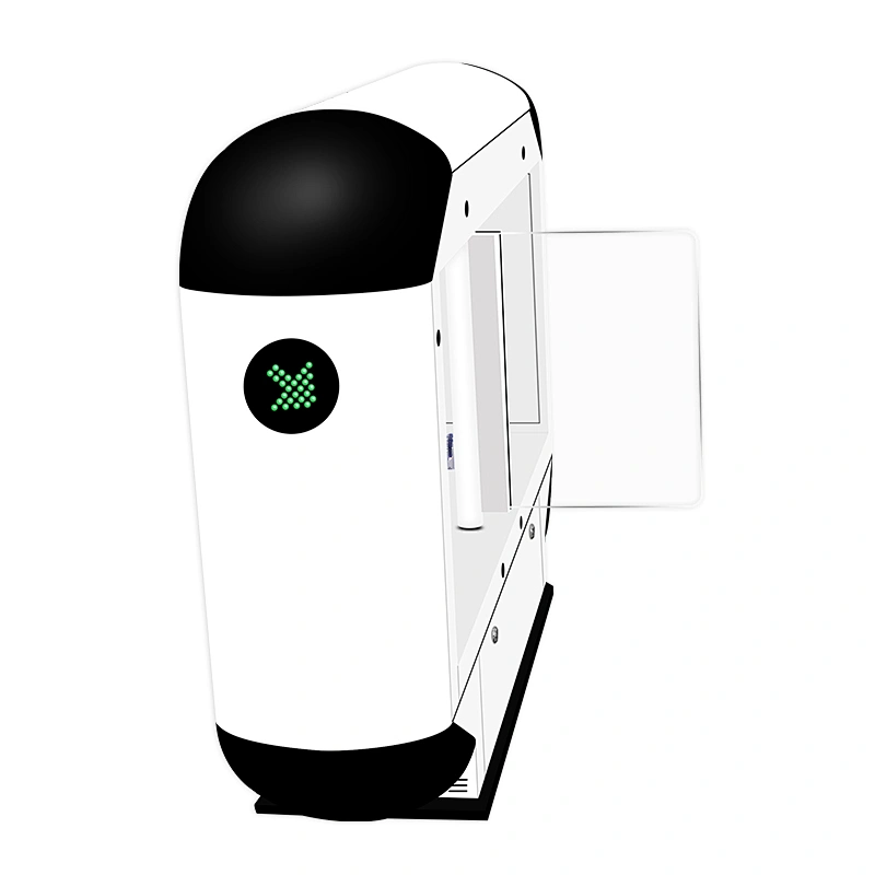 RFID swing gate barrier access control swing turnstile with QR Code Reader