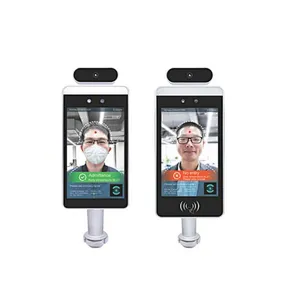 8 Inch Digital Signage with degree sensor Auto Hand Liquid Dispenser built in Binocular camera Face Recognition