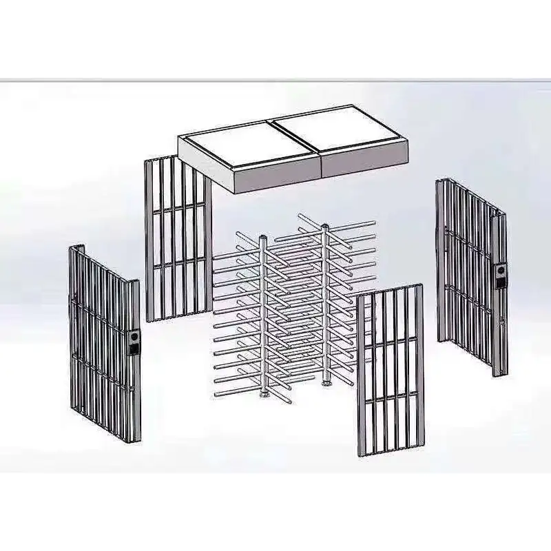Full Height Security Turnstile Gate Access Control System for Airport and Train Station