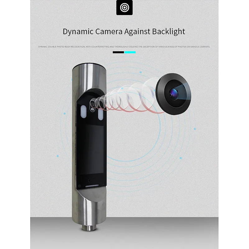 Hot Sale Living Body Test Biometric Facial Equipment Terminal Smart Facial Recognition Door Lock