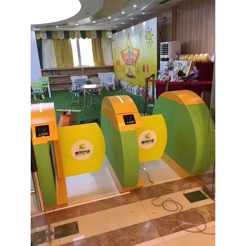 Kindergarten Fingerprint RFID Bracelet Swing Turnstile Barrier Gate in School
