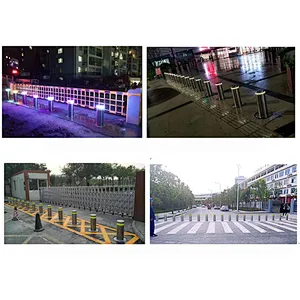 Hydraulic Bollar At High-speed Intersections/ Convenient Hydraulic Bollard  Reduce The Burden Of Police Force