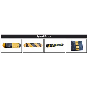 Road Reflective Solid And Practical Driveway Rubber Speed Bump speed hump