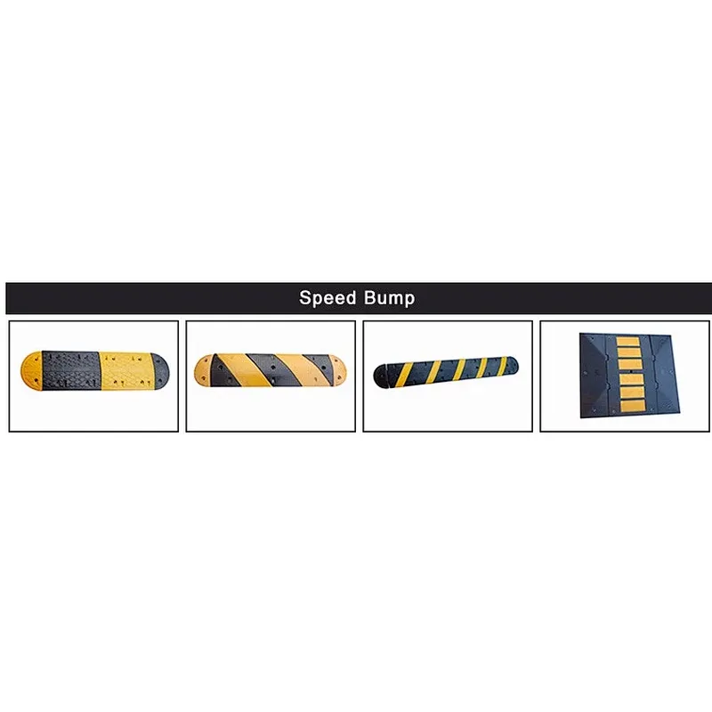 Road Reflective Solid And Practical Driveway Rubber Speed Bump speed hump