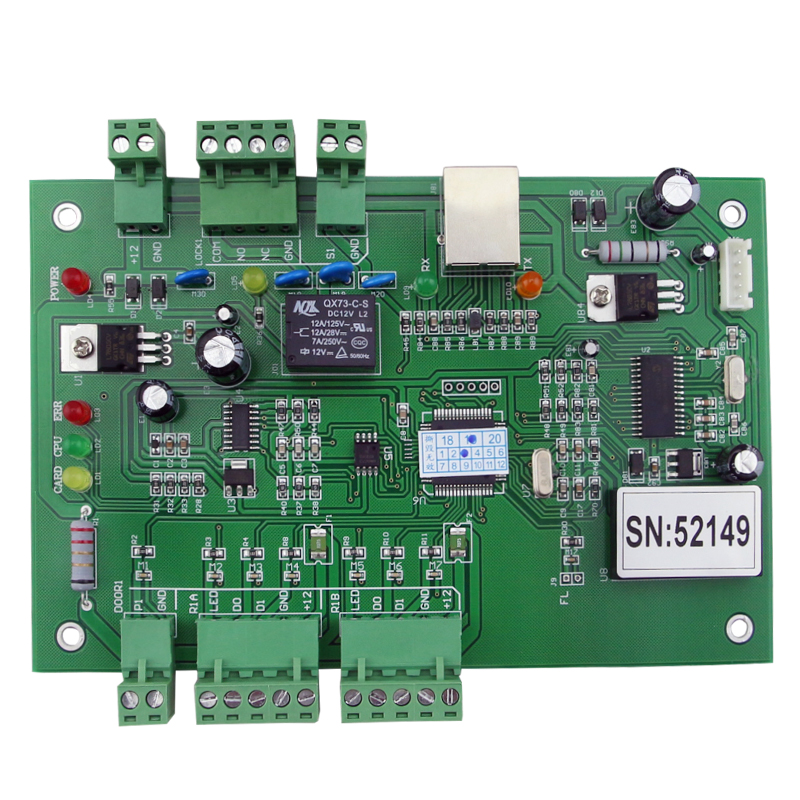 TCP / IP Web Based Security System Access Control Main Board For Turnstile