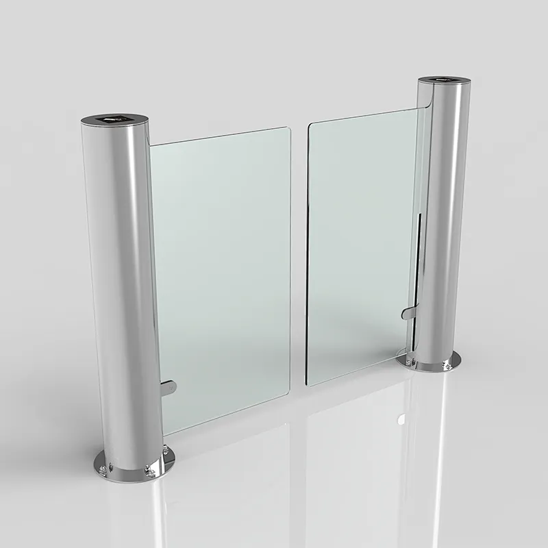 OEM New 304 Stainless Steel Supermarket Telescopic Swing Tubular Barrier Gate Design