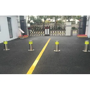 Security retractable road block barriers automatic rising lifting bollards/Hydraulic bollard retractable road bollard