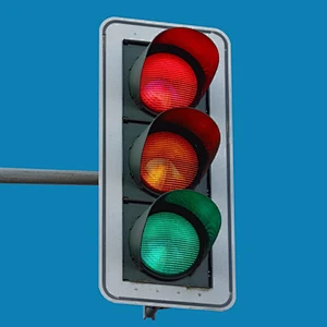 Anxia 300mm 400mm Full-ball Red Yellow Green Traffic Signal Light
