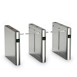 Entrance Access Control System SS304 Stainless Steel Drop Arm Barrier/Optical One Arm Turnstile