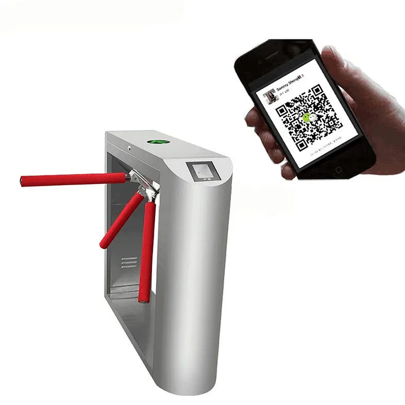 Bar Code Scanning Security Entrance Turnstile Barrier