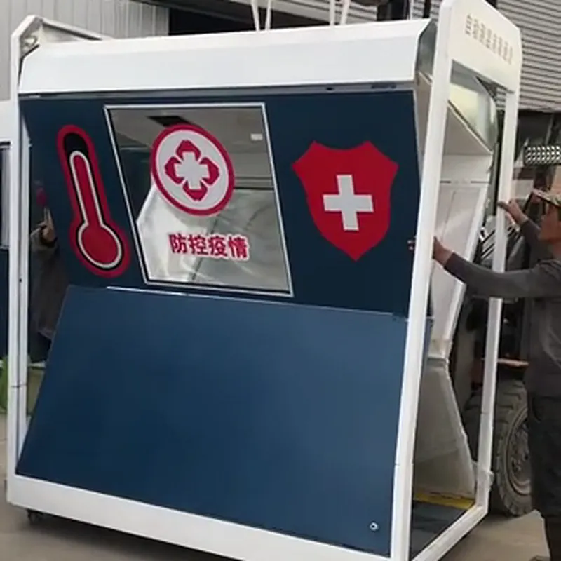 Automatic disinfection channel folding gate for school supermarket