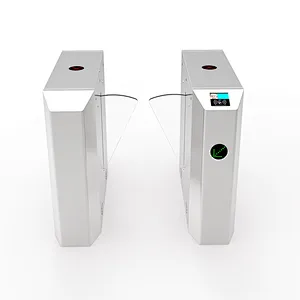Flap Type Automatic Turnstile Control Board Access Control Barcode Wing Turnstile for gym