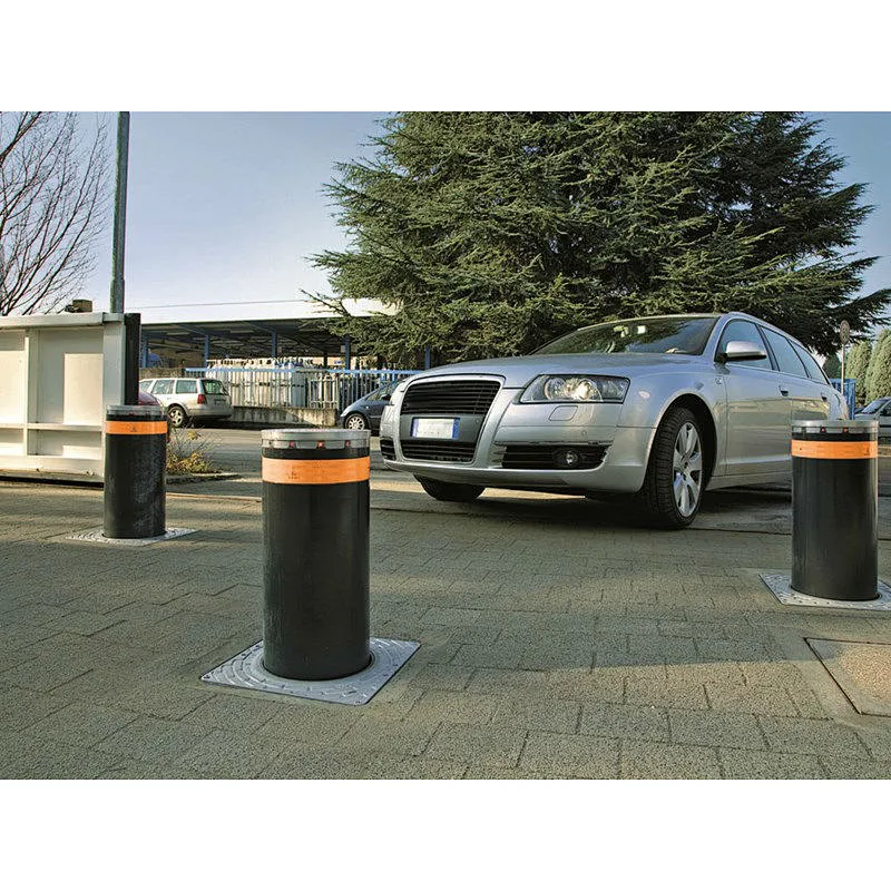 Parking Lot Management 6 MM Thickness Retractable Automatic Rising Bollards