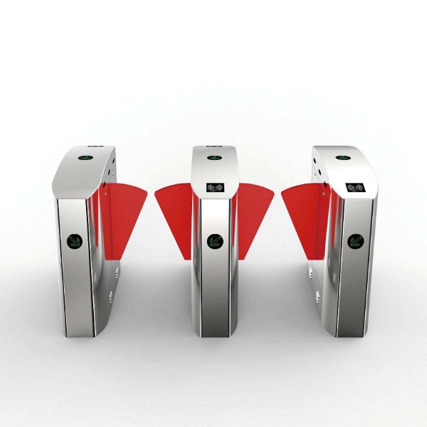 Intelligent Card Reader Access Barrier Gate Torque Controlled Brushless Motor Turnstile Flap Barrier