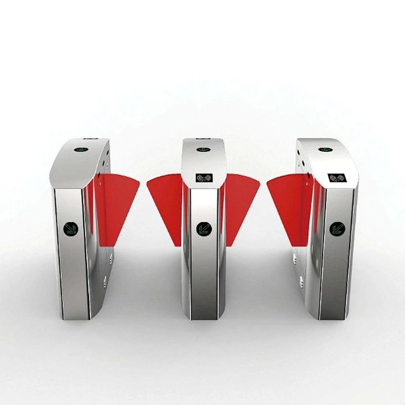 Intelligent Card Reader Access Barrier Gate Torque Controlled Brushless Motor Turnstile Flap Barrier