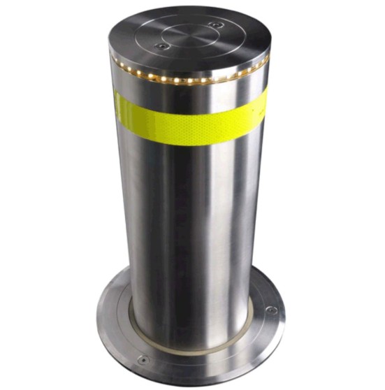 Remote control automatic rising bollard for parking