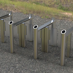 Pedestrian Disabled wheelchair Access Swing Turnstile With Card, Ticket, Fingerprint, Coins Access with SDK