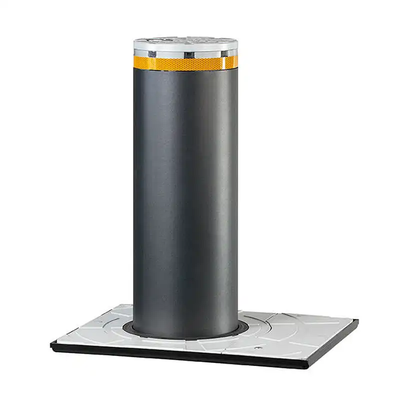 Security retractable road block barriers automatic rising bollard