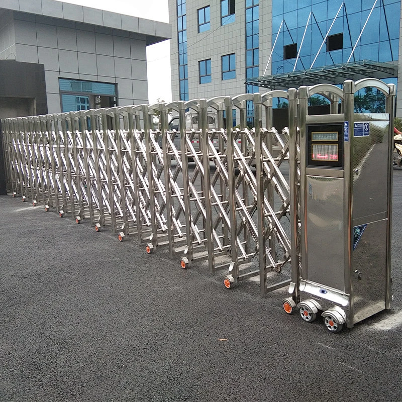 Automatic Retractable Door Factory Main Door Electric Trackless Telescopic Safety Gate