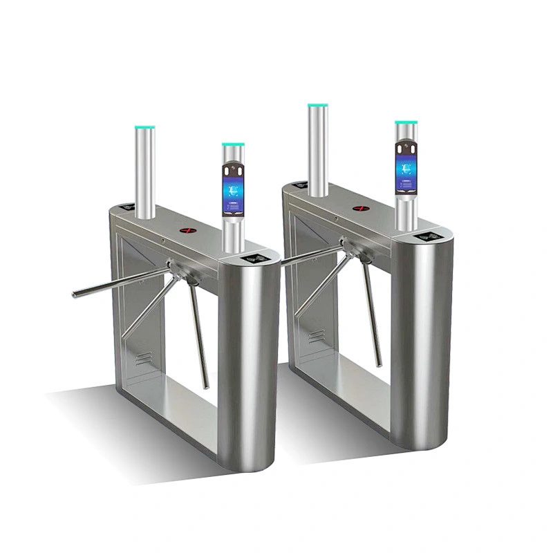 Smart Tripod Turnstile Barrier Entrance with Biometric Access Control System