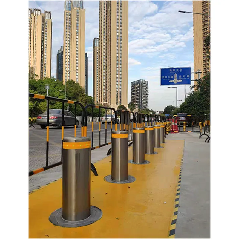 Automatic Reflective Secure Pneumatic Hydraulic Bollards