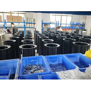Security Led bollard light, High quality low price steel automatic hydraulic rising bollard