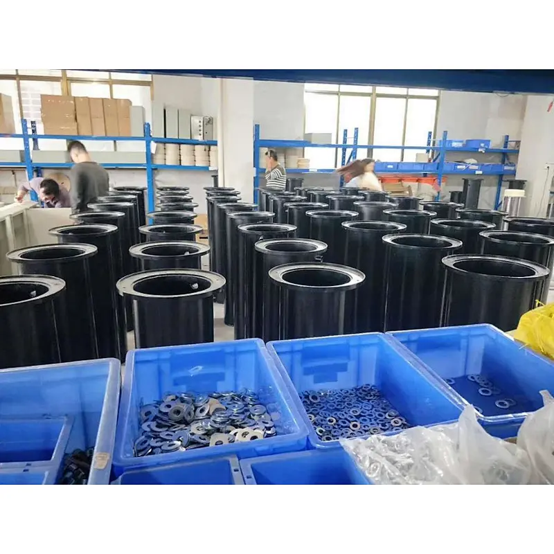 Security Led bollard light, High quality low price steel automatic hydraulic rising bollard