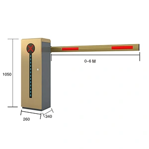2019 Automatic Traffic Car Barrier Entrance Gate with Red and Green Traffic Light