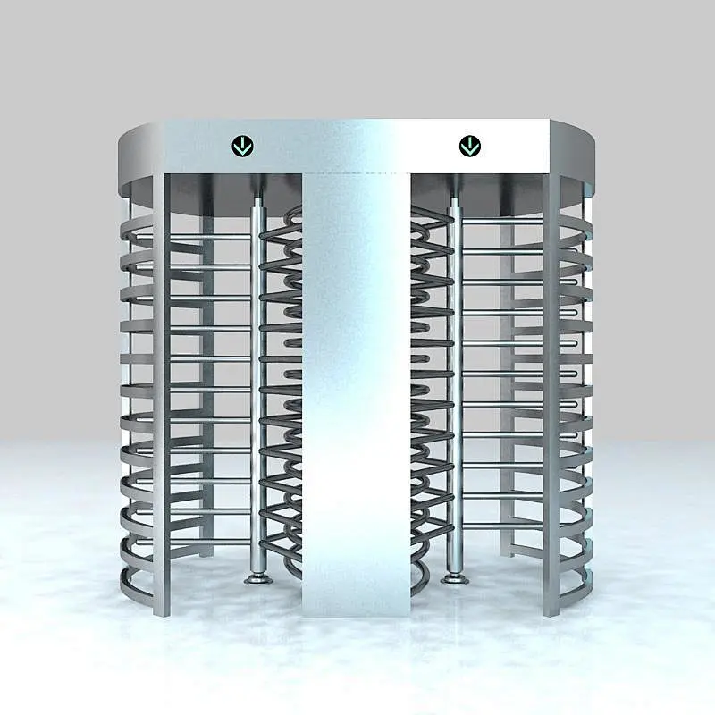 Fully safety automatic full height turnstile access control gate