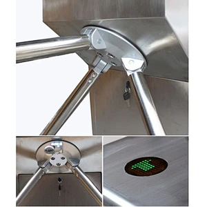 TCP/IP two door access door controllers double tripod turnstile for gym