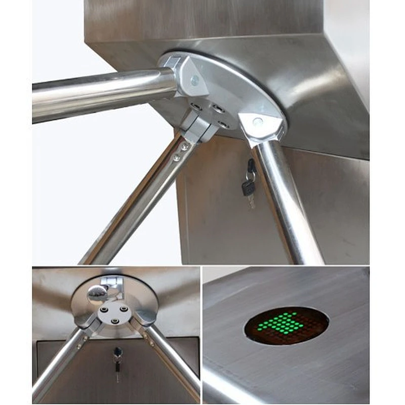 TCP/IP two door access door controllers double tripod turnstile for gym