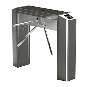 RFID Card and Fingerprint Reader Tripod Turnstile 304 Stainless Steel