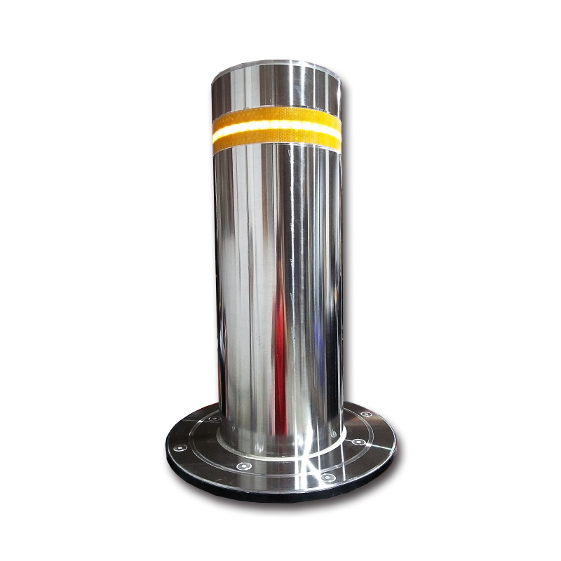 Bollard Parking Stainless Steel Access Control Parking Lot LED Light Automatic Pneumatic Bollard