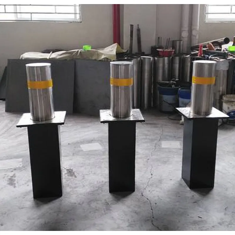 bollard/304/EXW price Automatic retractable parking hydraulic rising bollard for hotel/ led bollard light