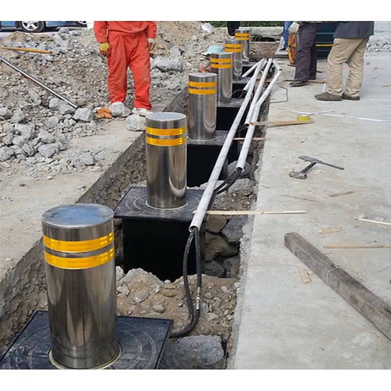 Road Barrier Led Hydraulic Bollard Parking Security System