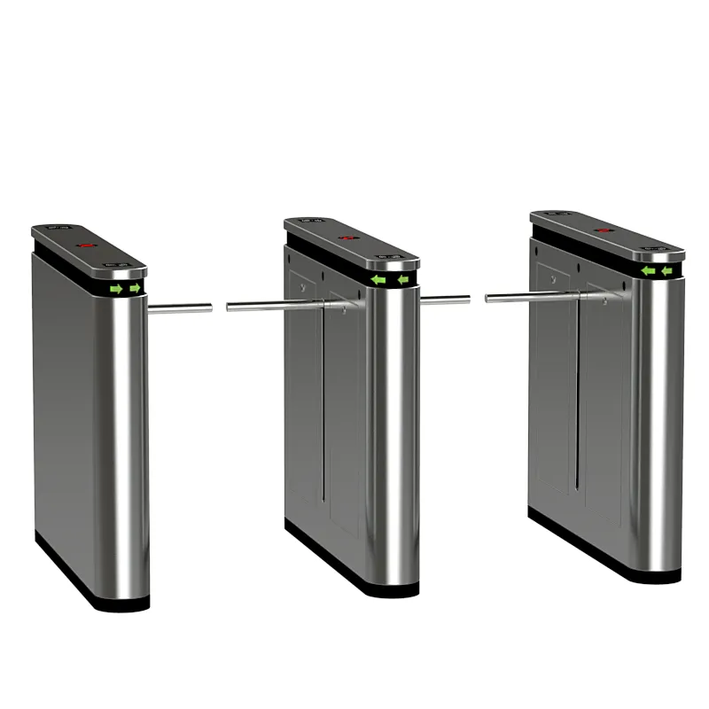 Entrance Access Control System SS304 Stainless Steel Drop Arm Barrier/Optical One Arm Turnstile