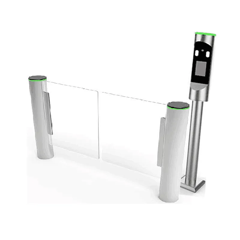 Cylindrical Speed Gate Security System Self Closing Fast lane Flap Barrier Speed Gate Suppliers