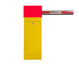 Motorised parking lot gate barriers double fold boom barrier