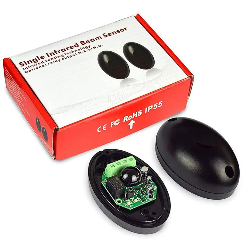 DC 12-24V Waterproof Outdoor Digital Photo Beam Sensor Active Single Infrared Beam Sensor For Access Control System