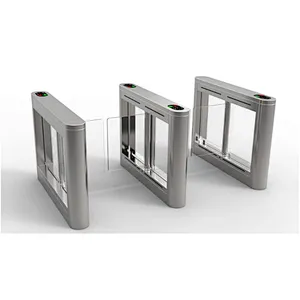 Security RFID Card Access Control Optical Slim Swing Turnstile