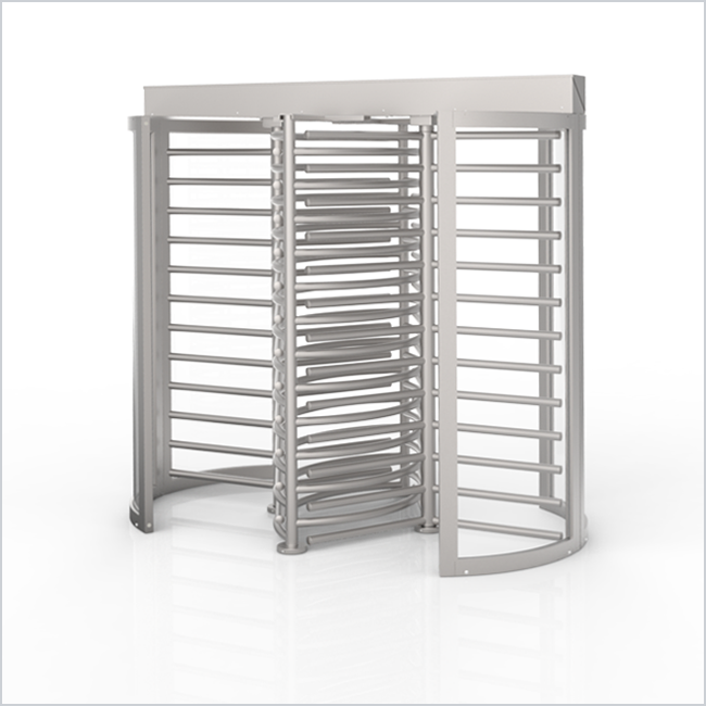 304 Stainless Steel Access Control Equipment Security Double Channel RFID Full Height Turnstile