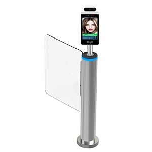 Brushless Full Automatic Security Control Glass Swing Barrier Gate