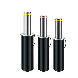 Automatic Retractable Parking Hydraulic Rising Bollard for Hotel/Hydraulic Bollards With Controller Box